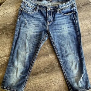 Express Rerock Capri Jeans